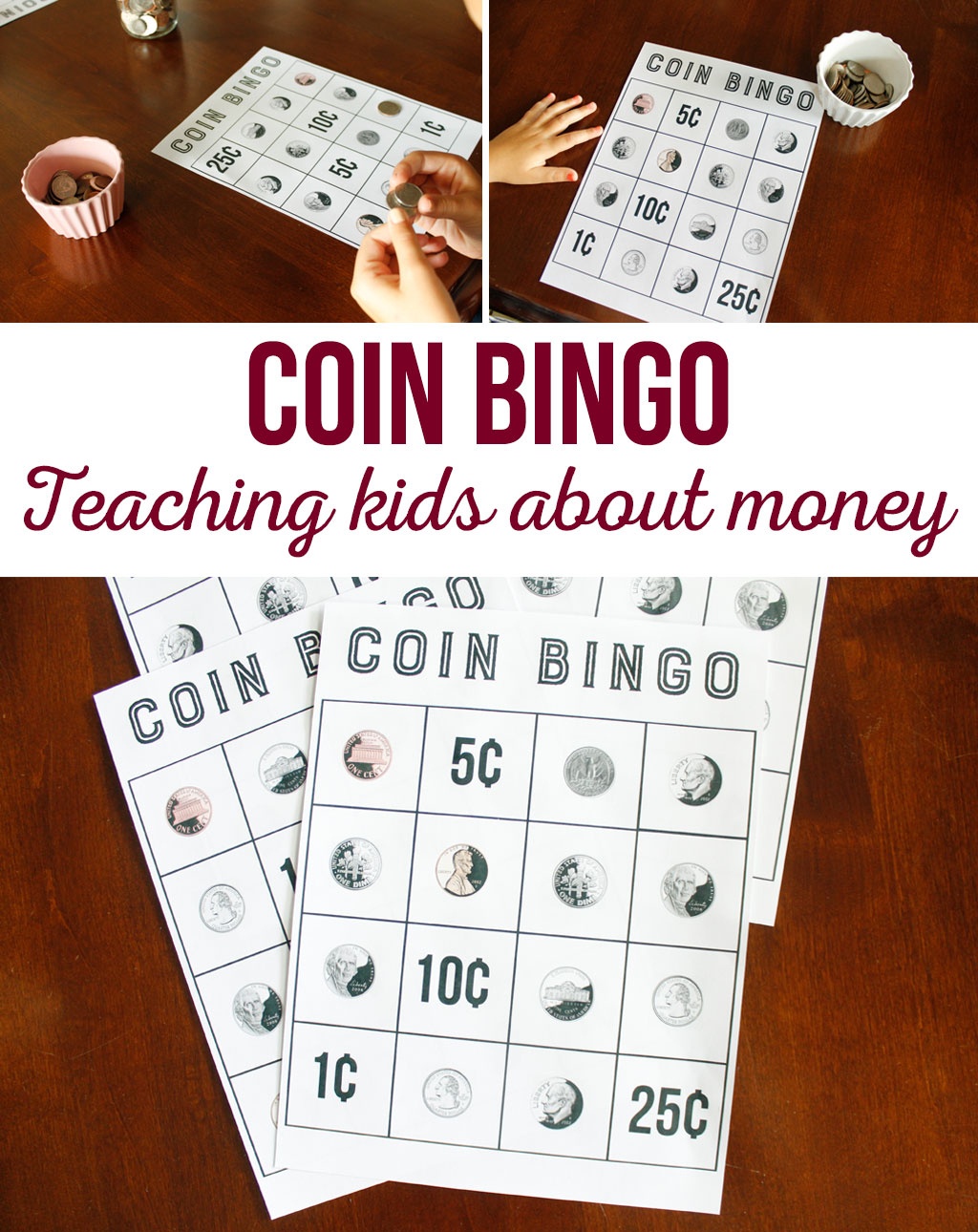 Coin Bingo Free Printable - The Crafting Chicks - Free Printable Money For Kids