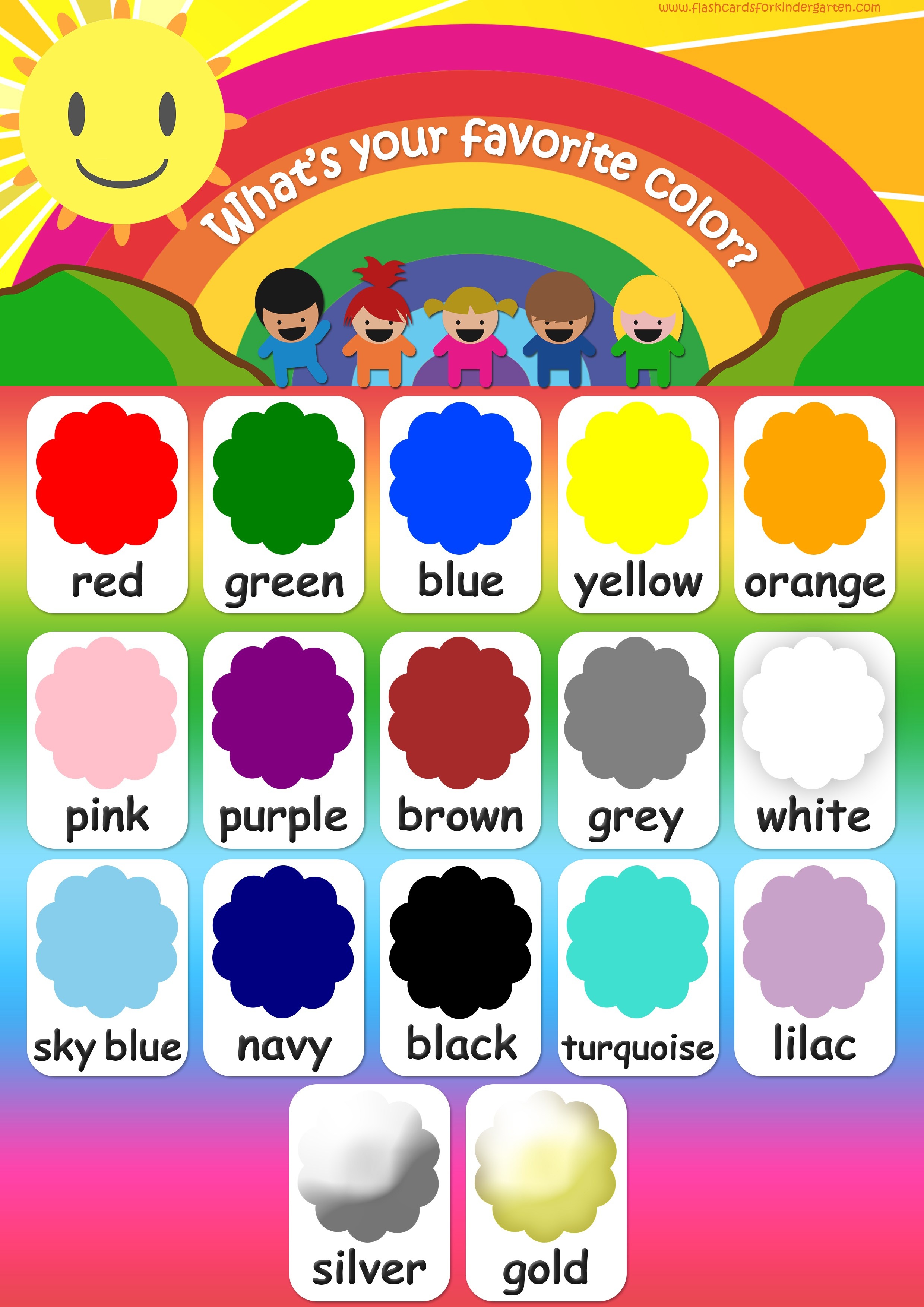 Color Flashcards - Teach Colors - Free Printable Flashcards &amp;amp; Posters! - Free Printable Colour Flashcards
