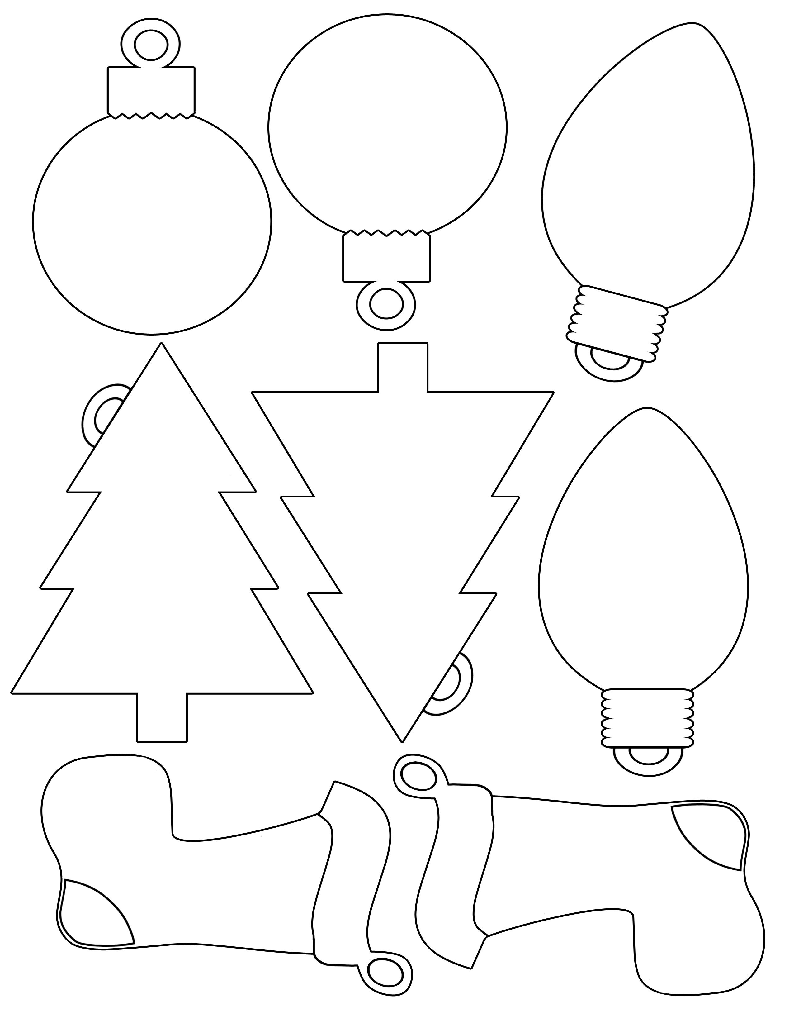 Coloring ~ Coloring Printable Christmas Ornaments Free Ornament - Free Printable Christmas Ornaments