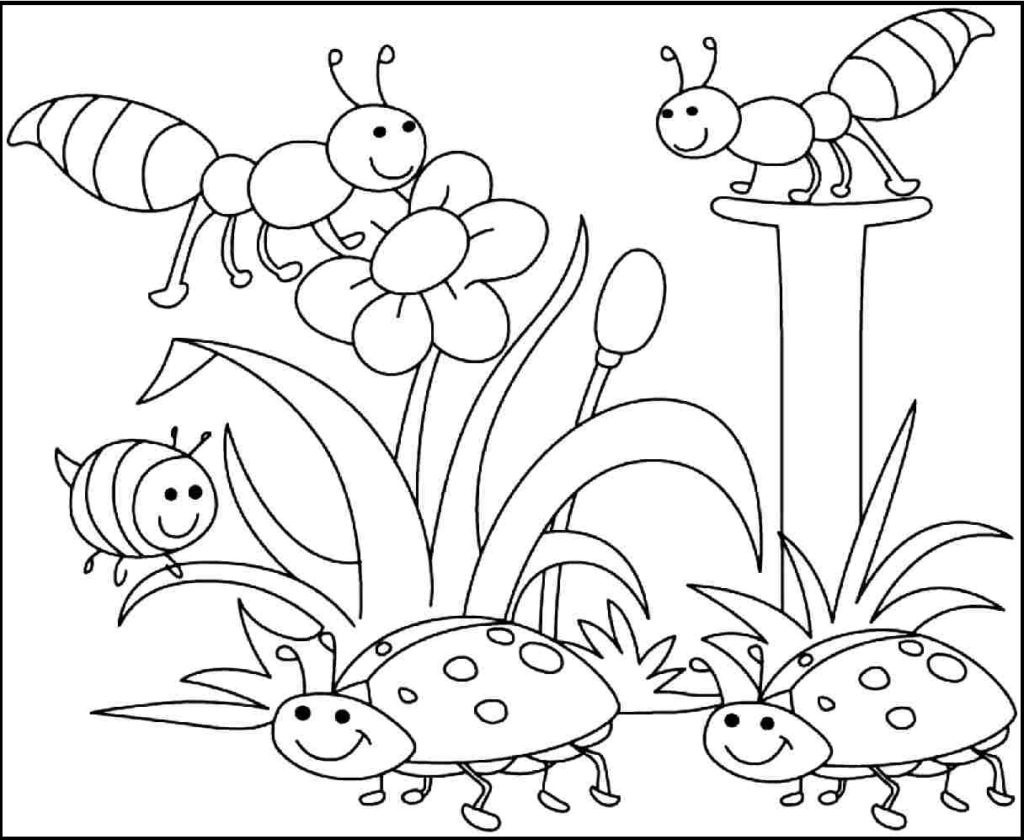 Coloring Ideas : Free Printable Spring Coloring Pages For Pictures - Free Printable Spring Pictures To Color