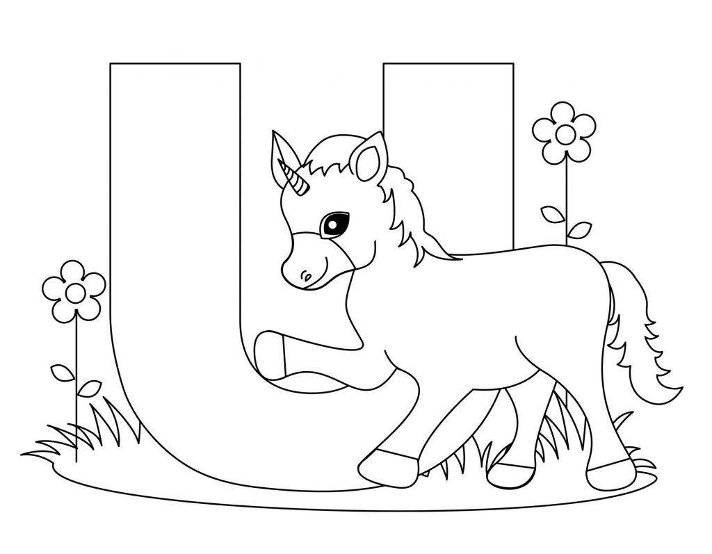 Coloring Page ~ Coloring Page Alphabet Pages Letter U Free Printable - Free Printable Letter U Coloring Pages