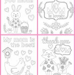 Coloring Page ~ Free Mothers Day Coloring Pages For Kids Cards Page   Free Printable Mothers Day Coloring Cards