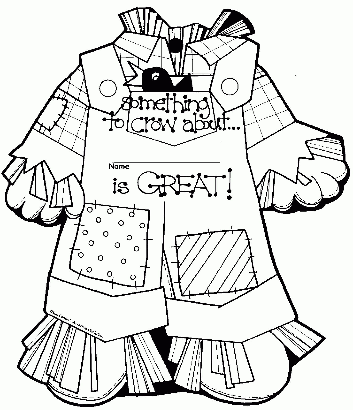 Coloring Page Picture For Body | Classroom Ideas | Scarecrow - Free Scarecrow Template Printable