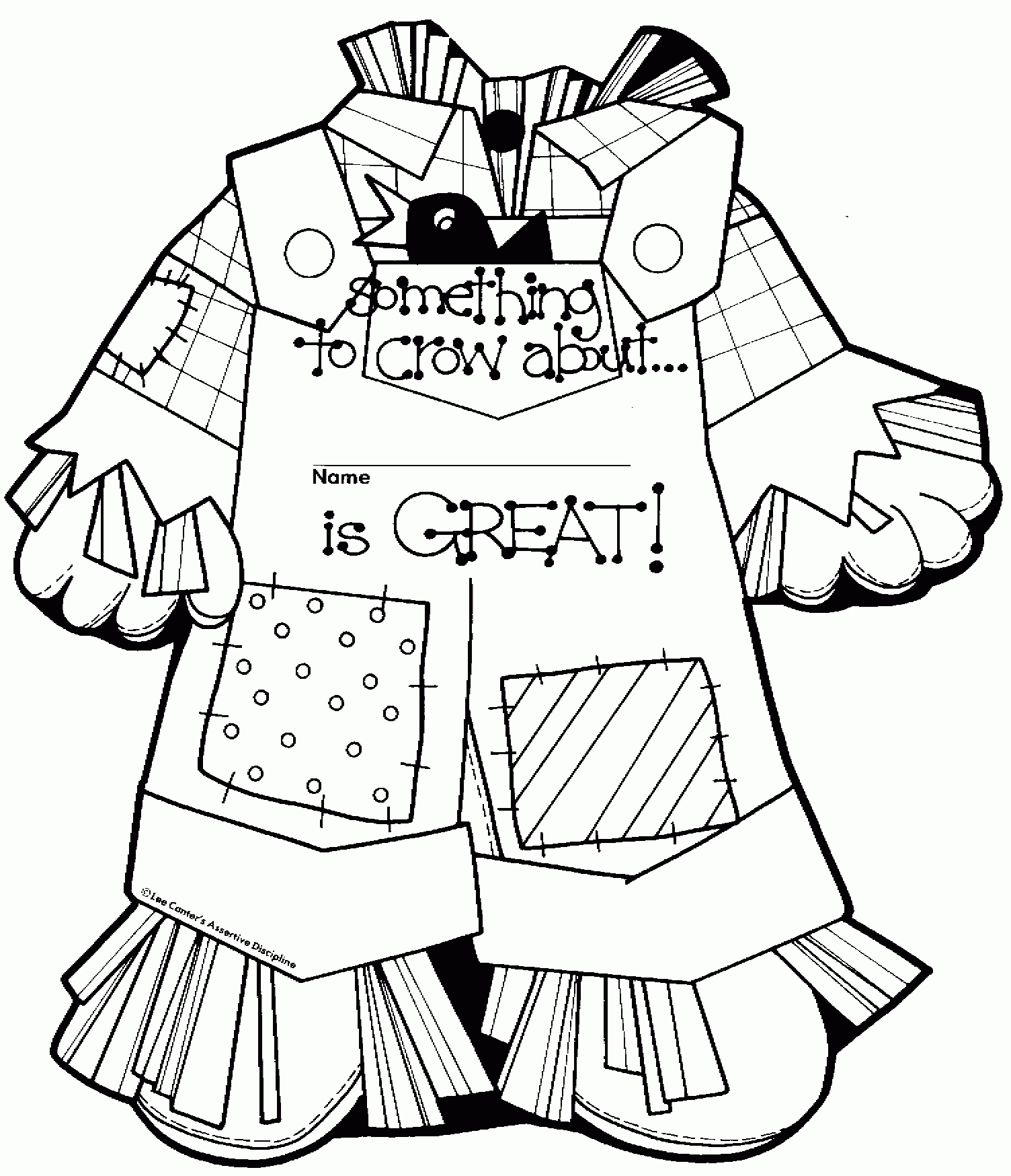 Free Printable Scarecrow Coloring Pages For Kids Clip Art Free 