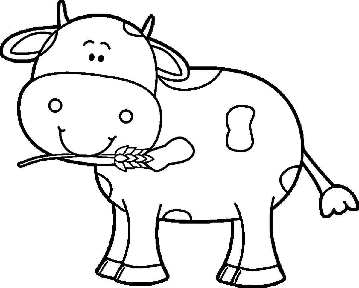 Coloring Pages Of Cows For Kids