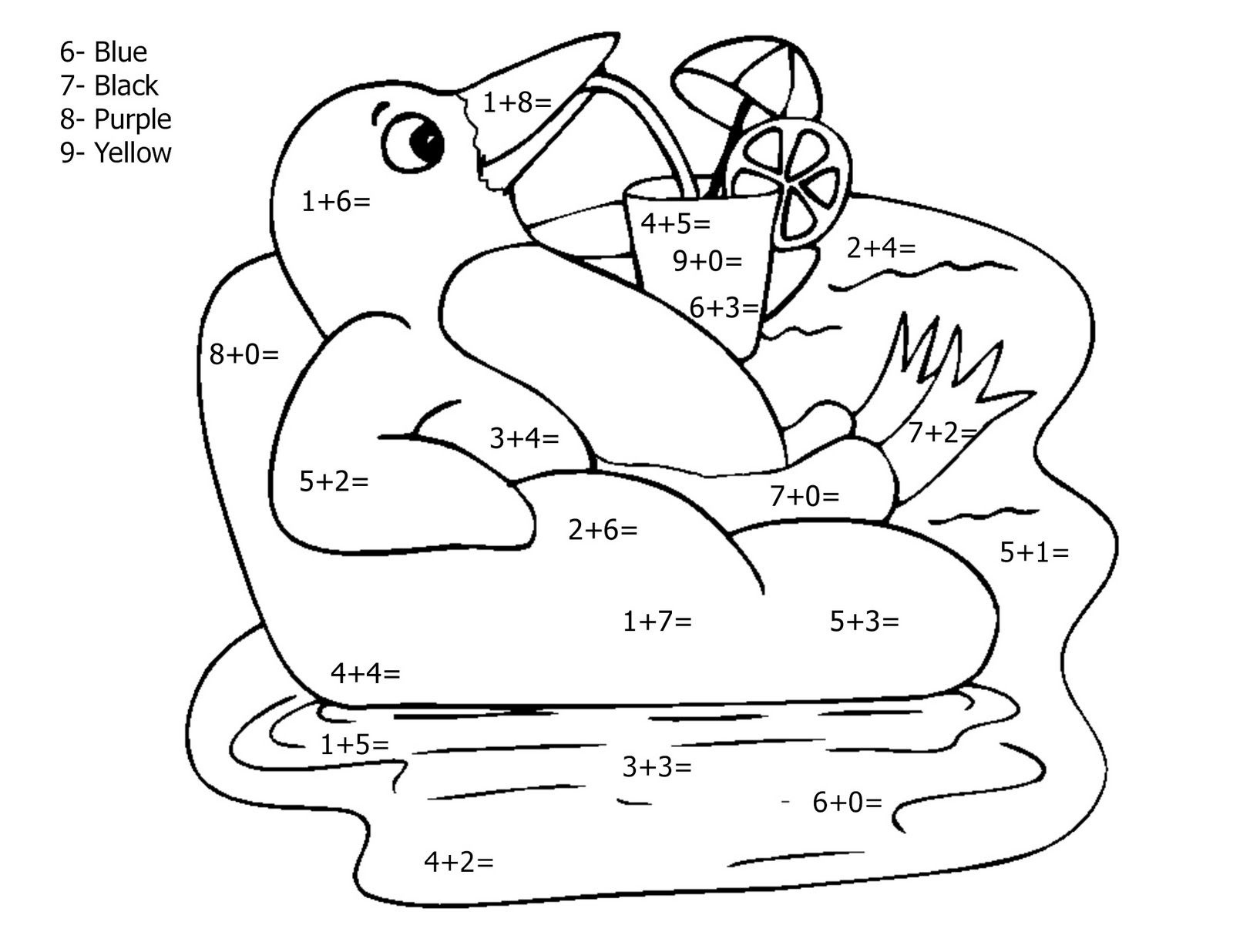 Free Printable Math Colouring Pages