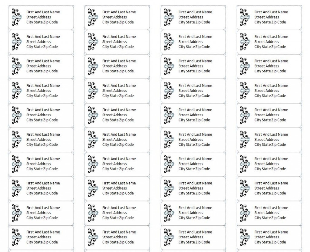 Free Printable Address Label Templates Excel Printable Chart 6632