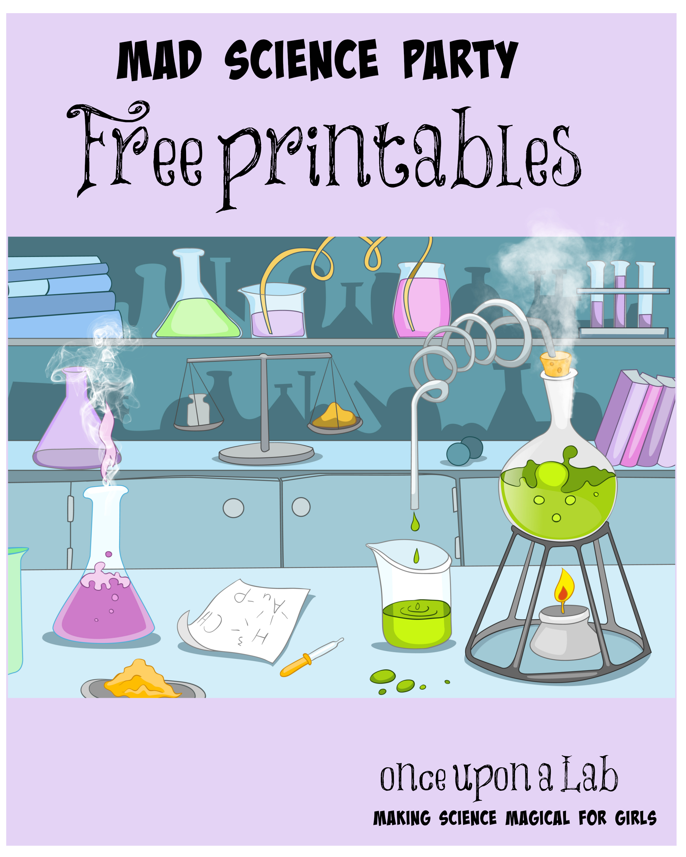 Complete Free Set Of Printables For A Mind Blowing Birthday Party - Free Printable Science Birthday Party Invitations