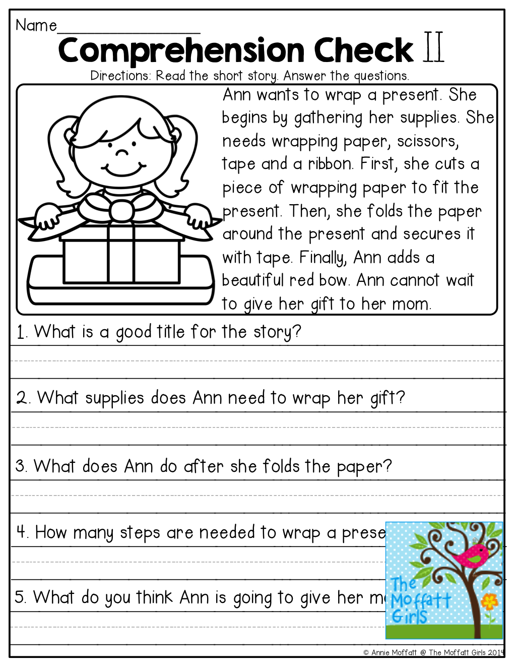 Free Printable Short Stories With Comprehension Questions | Free Printable