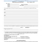 Construction Proposal Template   Free Printable Contractor Proposal Forms