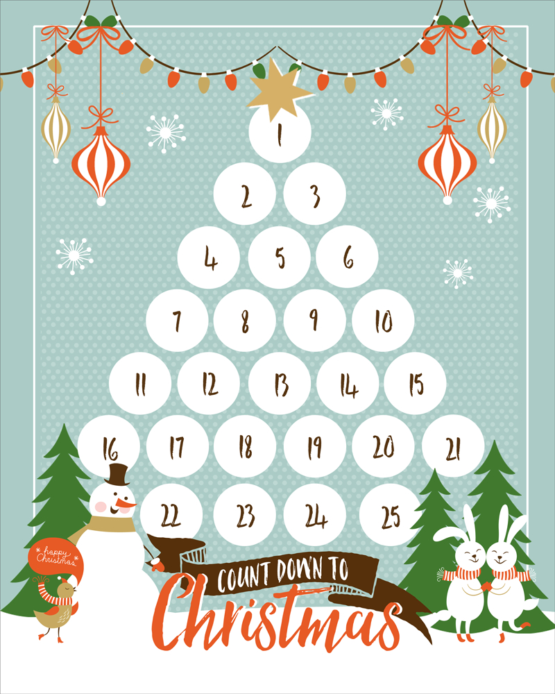 Countdown To Christmas Printable - Christmas Countdown Free Printable