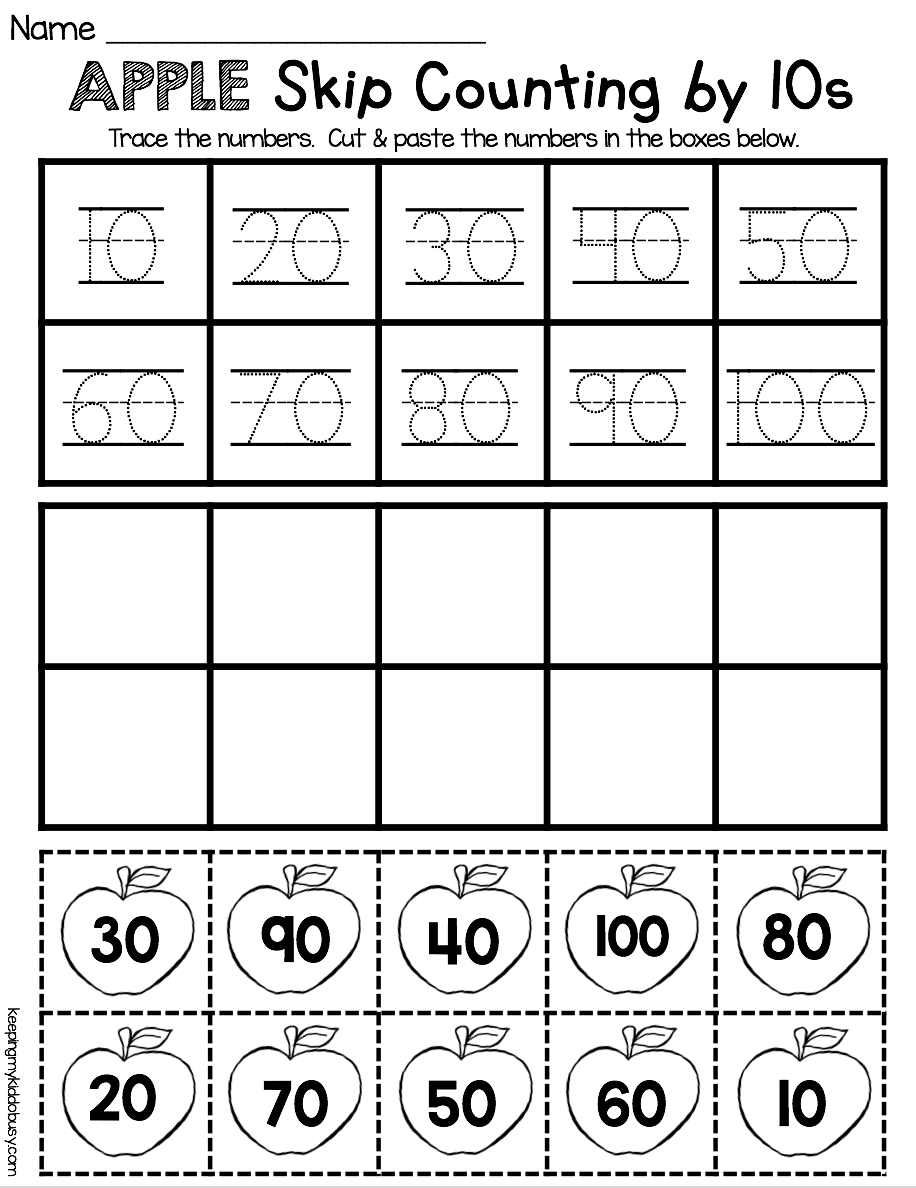 Counting And Cardinality Freebies | Education | Kindergarten Math - Free Printable Skip Counting Worksheets