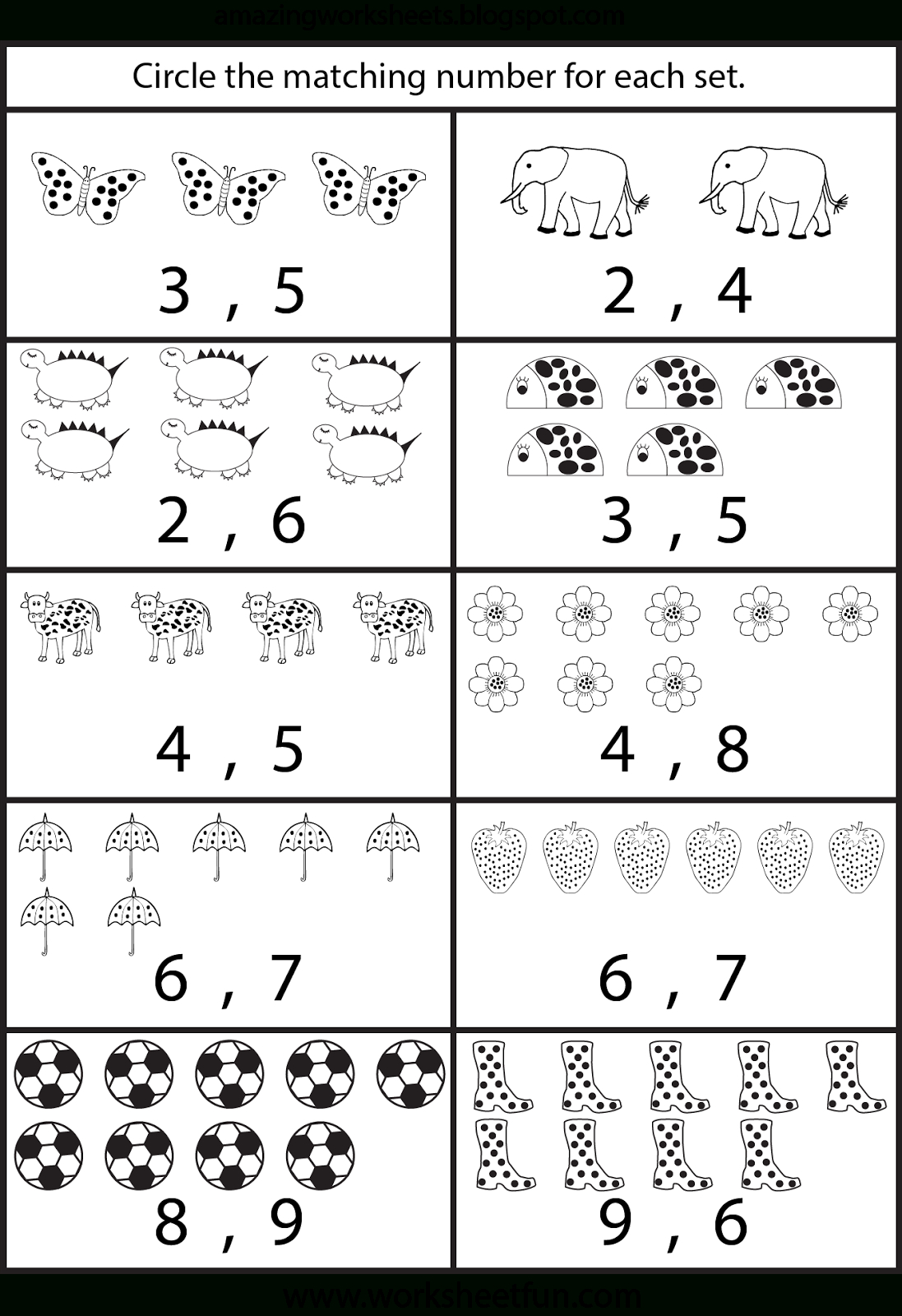 Counting Worksheets For Kindergarten … | Learning | Count… - Free Printable Counting Worksheets