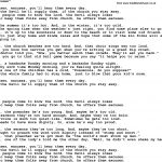 Country, Southern And Bluegrass Gospel Song Excuses Lyrics   Free Printable Southern Gospel Song Lyrics