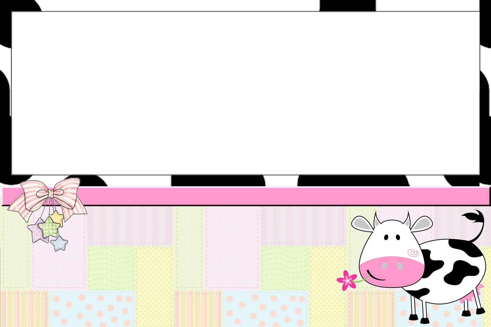 Cow And Patchwork Free Printable Invitations. - Oh My Fiesta! In English - Free Printable Cow Birthday Invitations