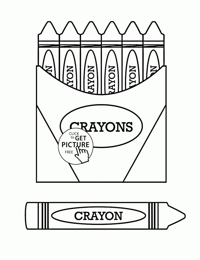 Crayon Coloring Pages To Print Crayon Coloring Pages To Print Free 