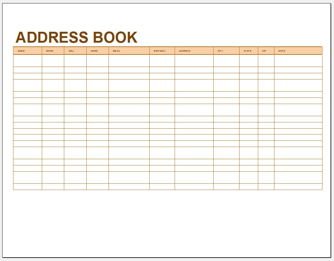Create Your Own Do It Yourself (Diy) Address Book Template Design #87 - Free Printable Address Book Software