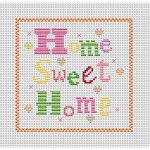 Cross Stitch Patterns Free Printable | Home Sweet Home Free Chart   Needlepoint Patterns Free Printable