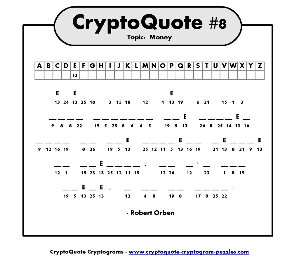 Cryptograms: Torture Or Teacher? | Beyond Adversity - Free Printable Cryptoquip Puzzles