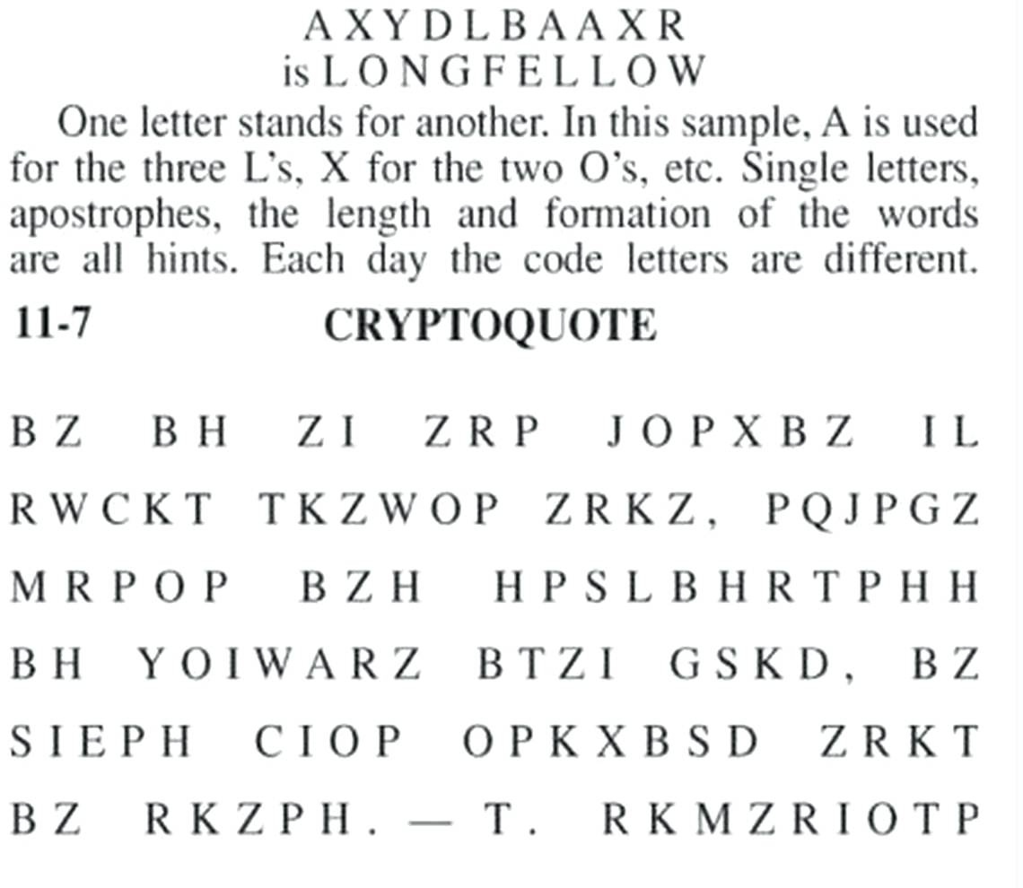 What Is A Cryptoquote Puzzle