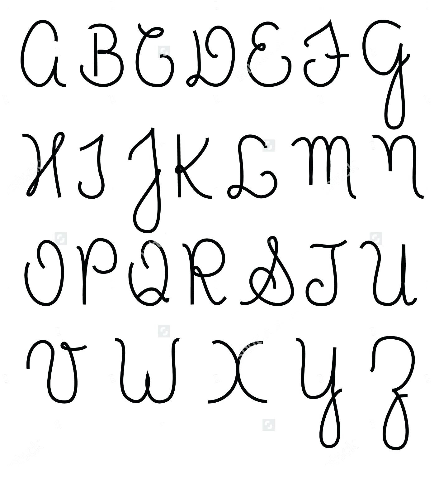 capital cursive alphabets a to z free printable lowercase