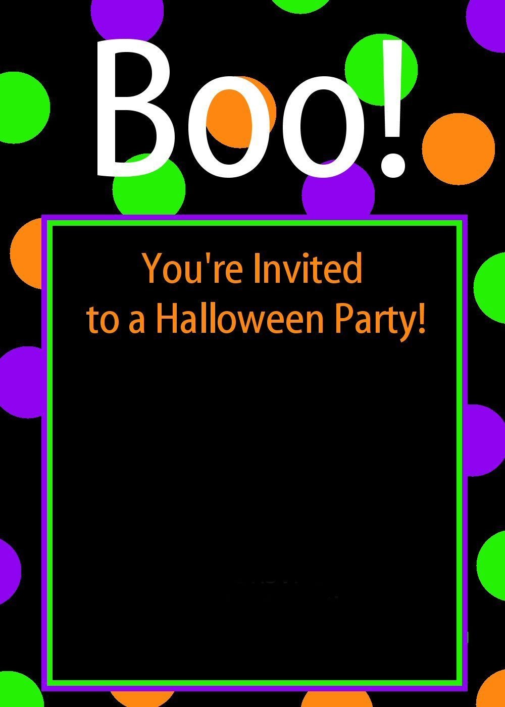 Cute Free Printable Halloween Invitations | Celebrate: Halloween - Free Printable Halloween Birthday Party Invitations