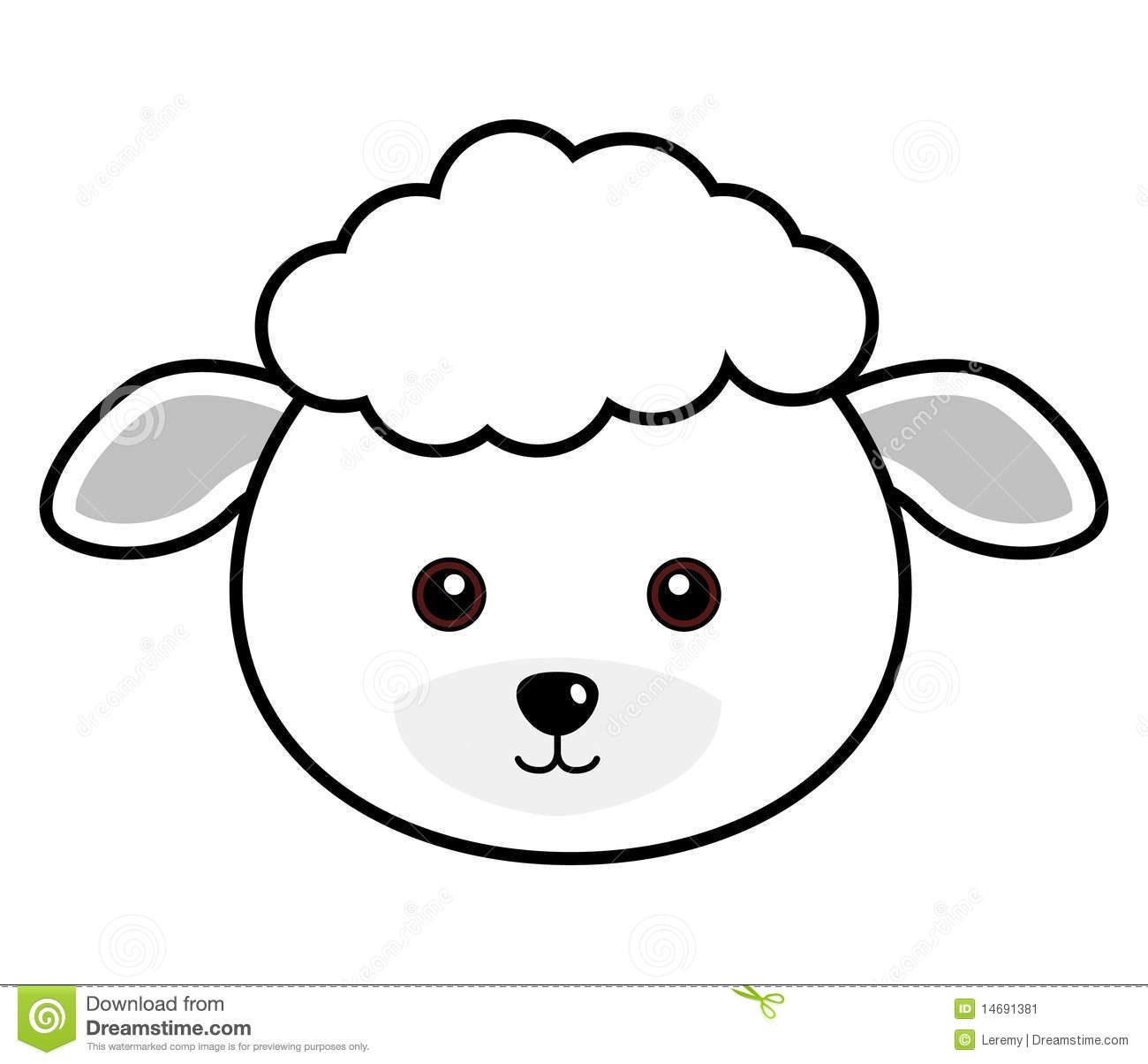 Cute Sheep Face | Plaasdiere | Sheep Face, Sheep Crafts, Face Template - Free Printable Sheep Mask