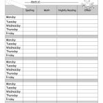 Daily Homework Checklist Template Printable Weekly For Teachers Pdf   Free Printable Homework Templates