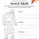 David And Goliath Worksheet & Coloring Page | Noah Ark Ideas | Bible   Free Printable Sunday School Lessons For Youth