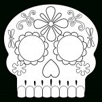 Day Of The Dead Masks Sugar Skulls Free Printable   Paper Trail Design   Free Printable Sugar Skull Day Of The Dead Mask
