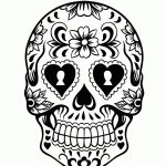 Day Of The Dead Skull Printable   Design Templates   Free Printable Sugar Skull Day Of The Dead Mask