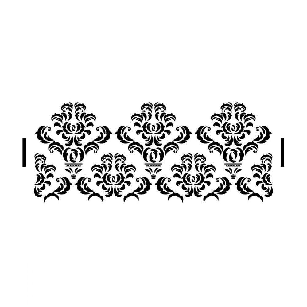 Decadent Damask Stencil| Elegant Cake Craze Cake Stencils - Free Printable Lace Stencil