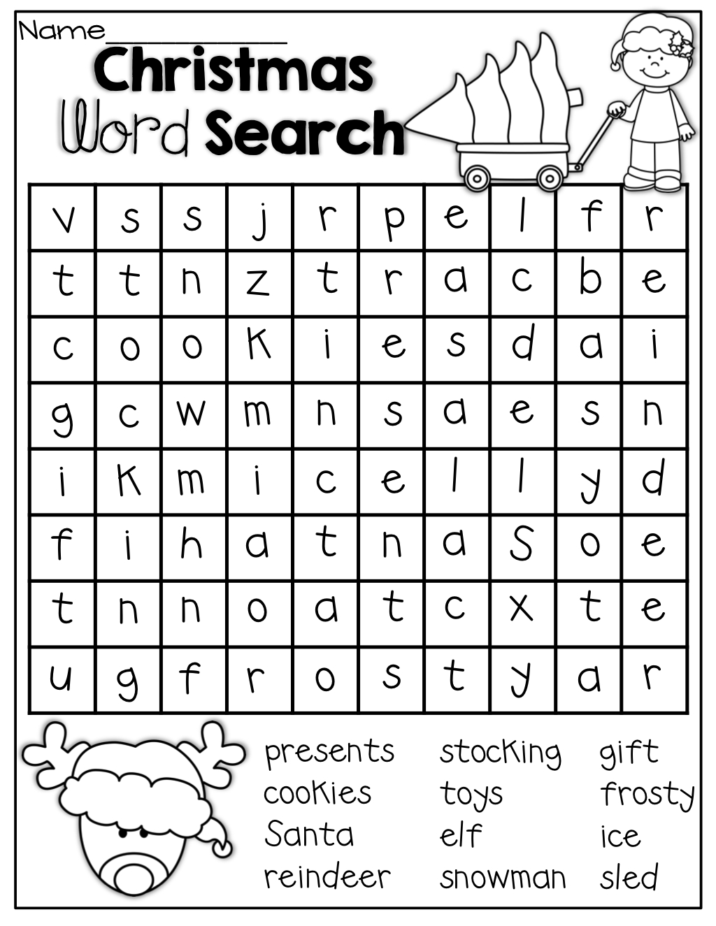 2Nd Grade Word Search Free Printable Free Printable