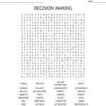 Decision Making Word Search   Wordmint   Create A Wordsearch Puzzle For Free Printable