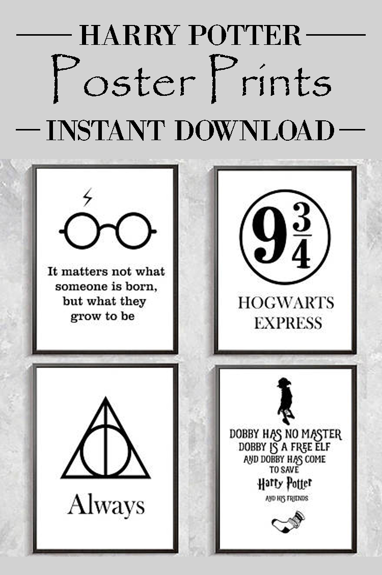 Decorate With Harry Potter Poster Prints. #ad #harrypotter - Free Printable Harry Potter Posters