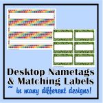 Desk Nametags & Classroom Labels   The Curriculum Corner 123   Free Printable Name Tags For School Desks