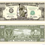 Details About (50) Traditional Million Dollar Bills   Fun Novelty   Free Printable Million Dollar Bill