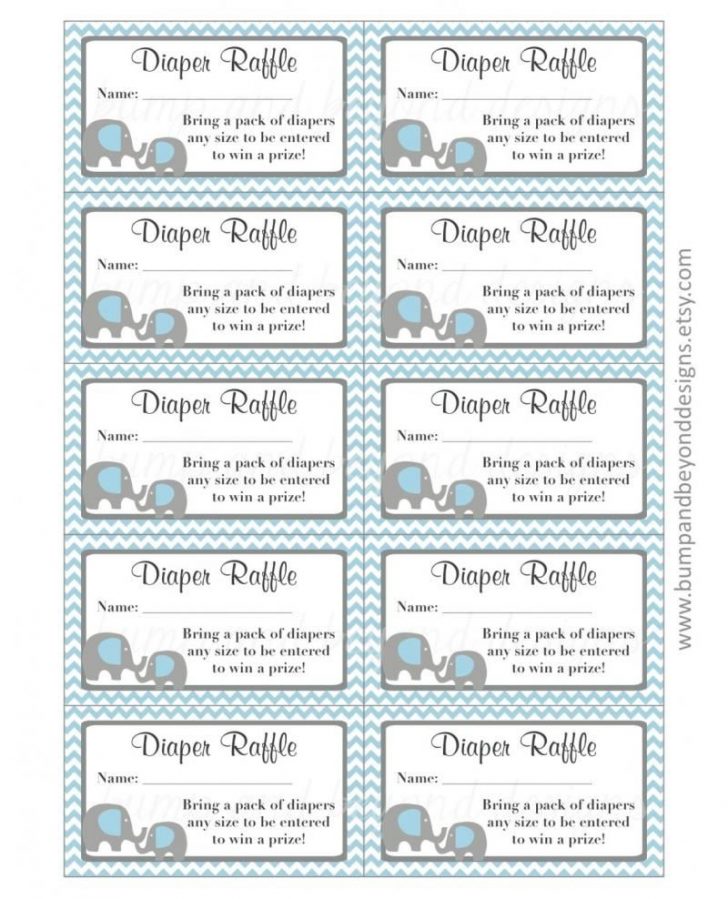 Diaper Raffle Free Printable