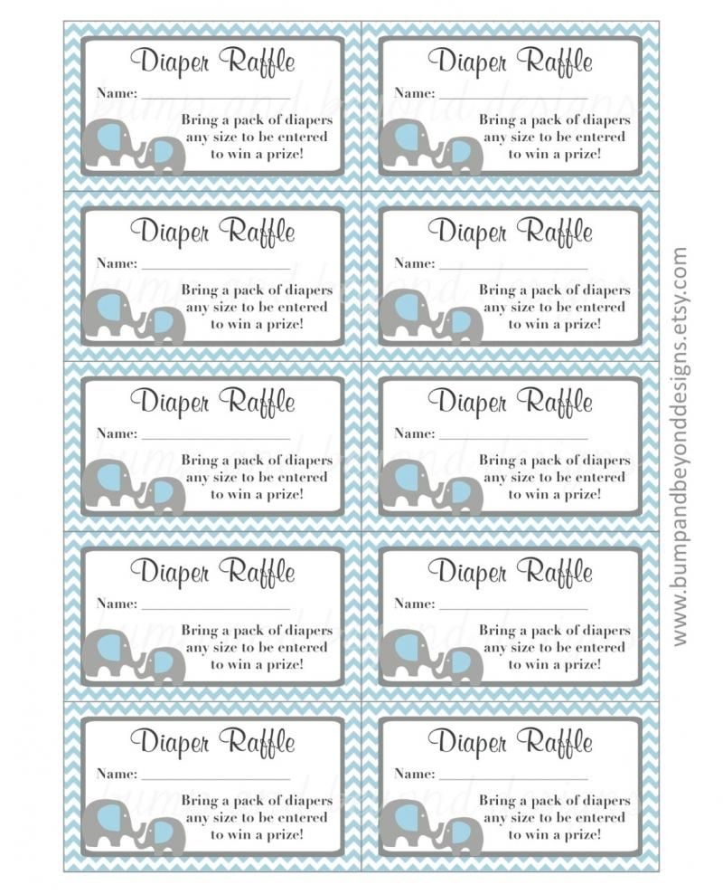 Diaper Raffle Printable Free Printable World Holiday
