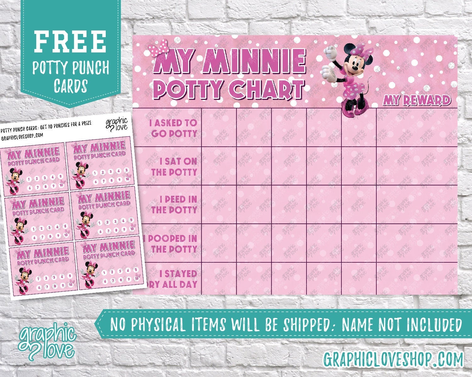 Free Printable Minnie Mouse Potty Training Chart Free Printable