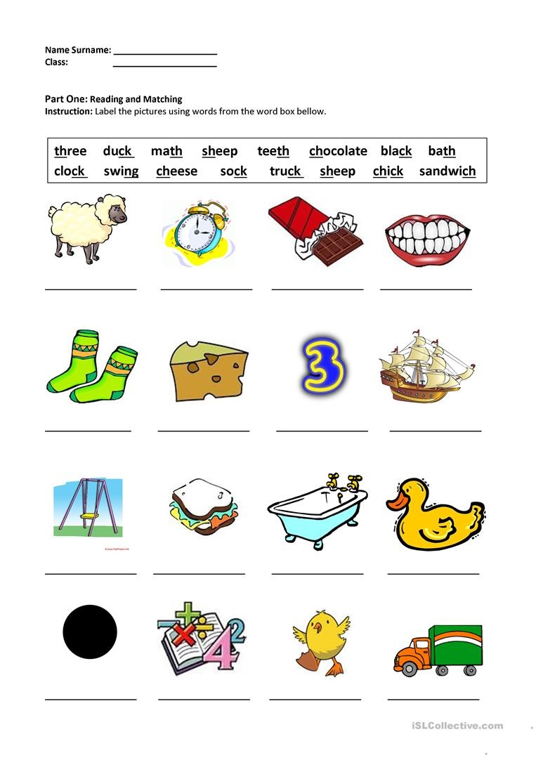 Digraphs Sh,ch,th,ck,ng Worksheet - Free Esl Printable Worksheets - Free Printable Ch Digraph Worksheets