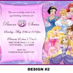 Disney Princess Birthday Invitation Card Maker Free | Baby Shower   Disney Princess Birthday Invitations Free Printable