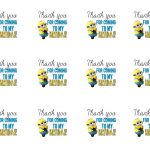 Diy Design Den: Minion Birthday Party With Free Printables. | Minion   Thanks A Minion Free Printable