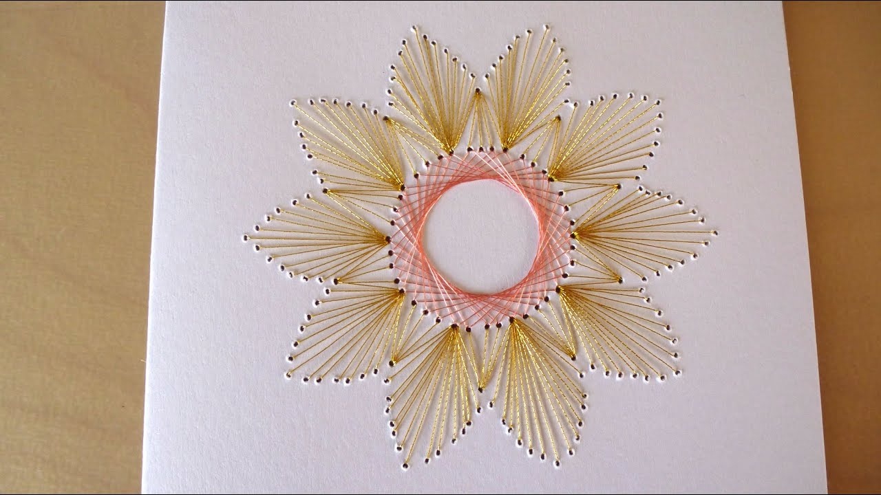 Diy Easy Flower Embroidery Card - Youtube - Free Printable Paper Pricking Patterns
