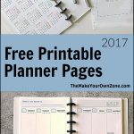Diy Planner   Make Your Own Weekly Planner With These Free Printable   Free Printable Organizer 2017