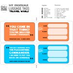 Diy Printable Luggage Tags 'travel Wars'   Free Printable Luggage Tags
