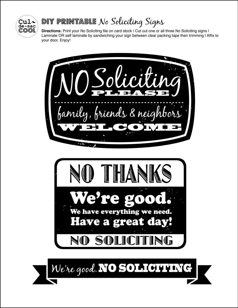 Diy Printable No Soliciting Signs … | No Soliciting Signs | No So… - Free Printable Funny Office Signs
