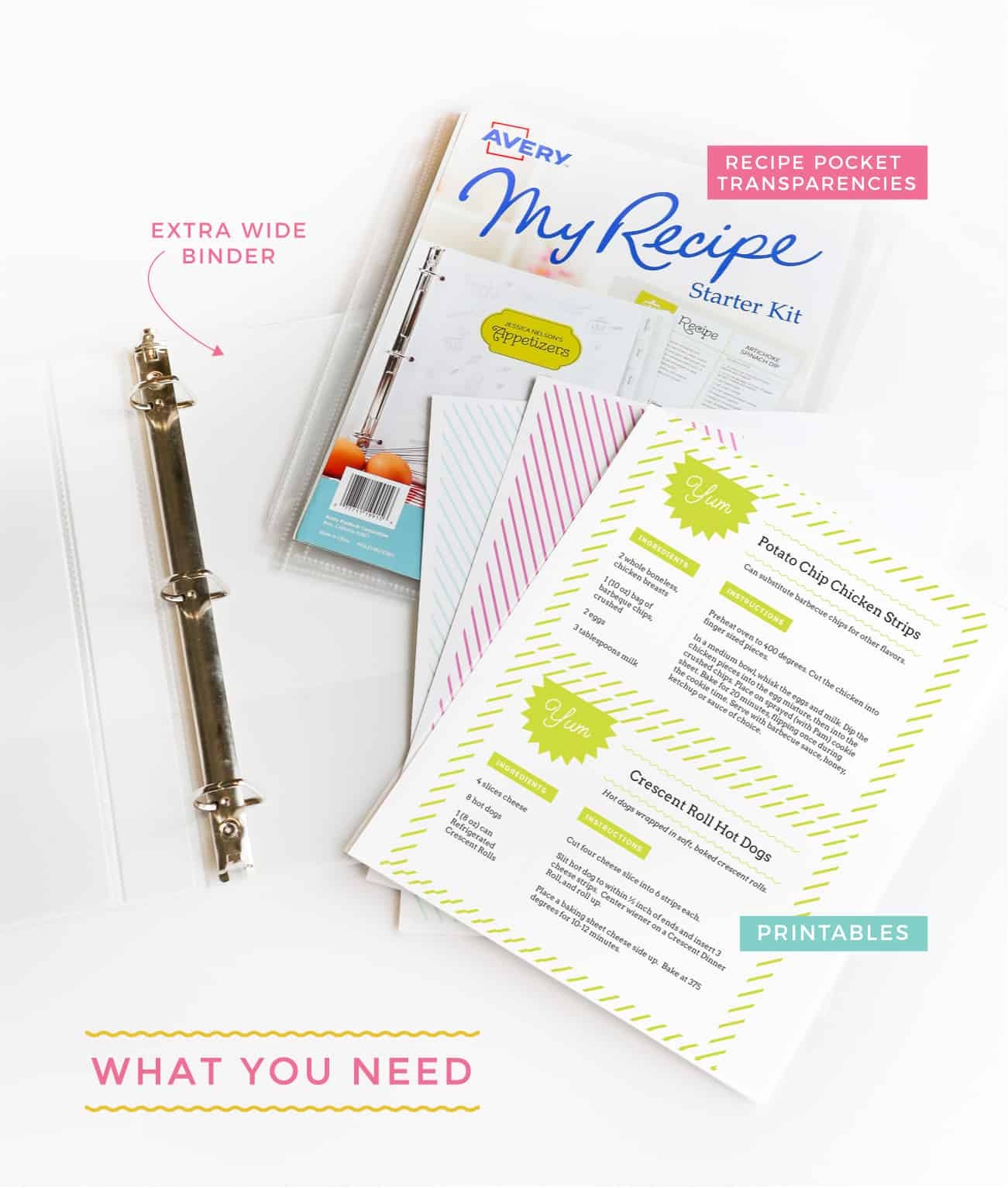 Free Printable Recipe Binder Templates Ppt Defensekera