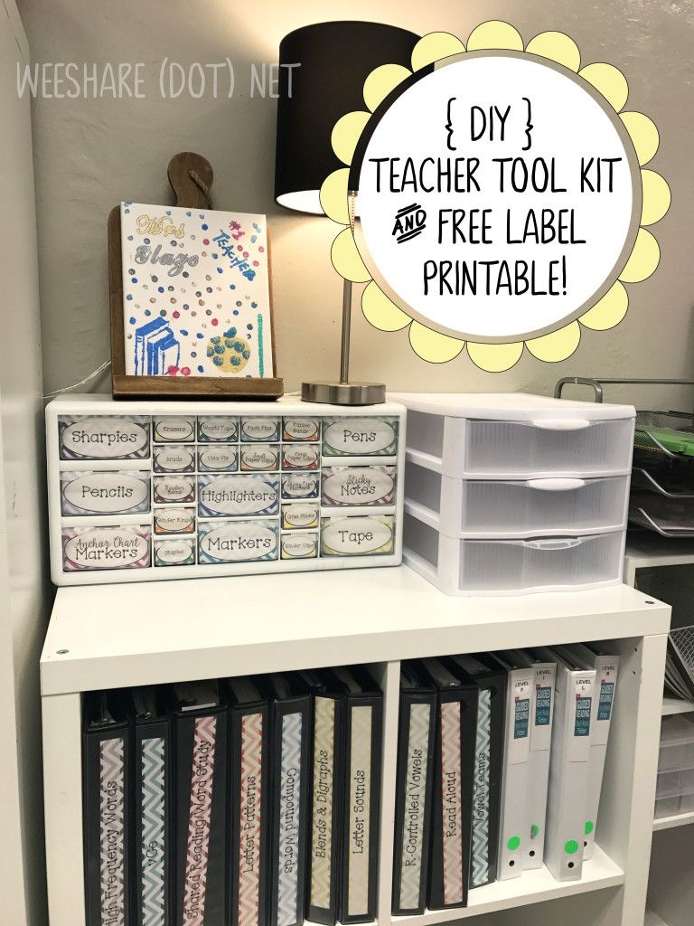 Diy Teacher Tool Box And Free Printable Drawer Labels! | Teach - Free Printable Classroom Tray Labels