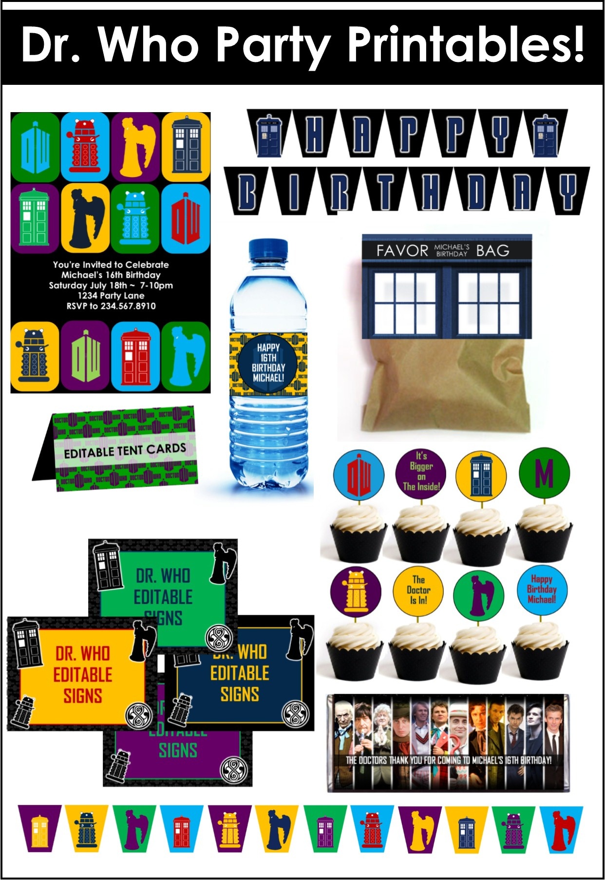 Doctor Who Party Game Ideas - Doctor Who Party Invitations Printable Free